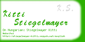 kitti stiegelmayer business card